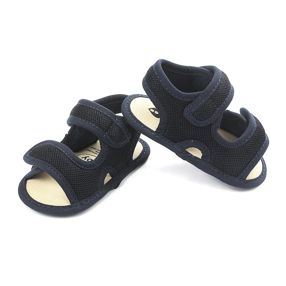Summer Baby Boys Soild Breathable Anti-Slip Sandals Toddler Soft Soled Shoes: D / 0-6 Months