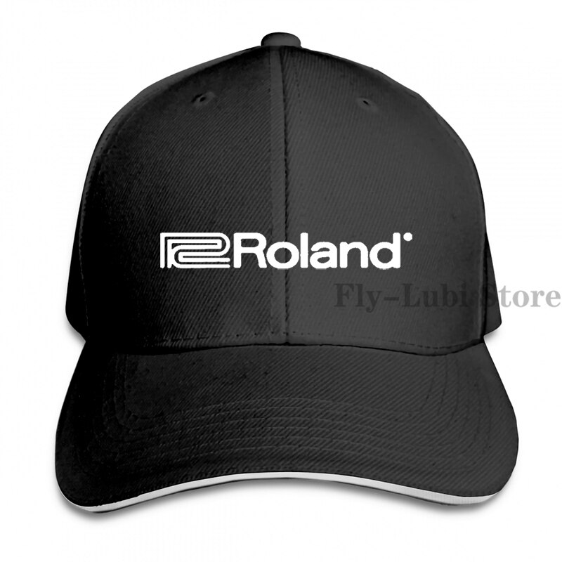 Roland 4 Baseball cap men women Trucker Hats adjustable cap: 1-Black