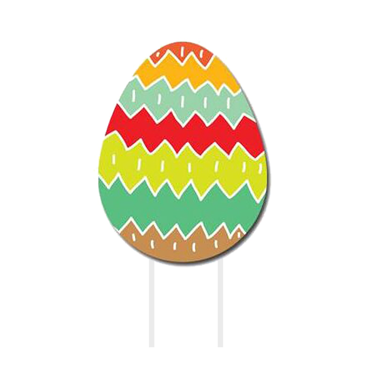 Easter Courtyard Sign Outdoor Yard Lawn Easter Theme Party Decorations Outdoor Adorable Bunny Chick Eggs Yard Signs Garden Deco