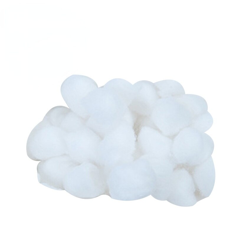 100 Stks/zak Kleurrijke Winter Warm Houden Katoen Bal Leuke Cage Huis Filler Supply Hamster Rat Muis Kleine Dieren Levert: WHITE