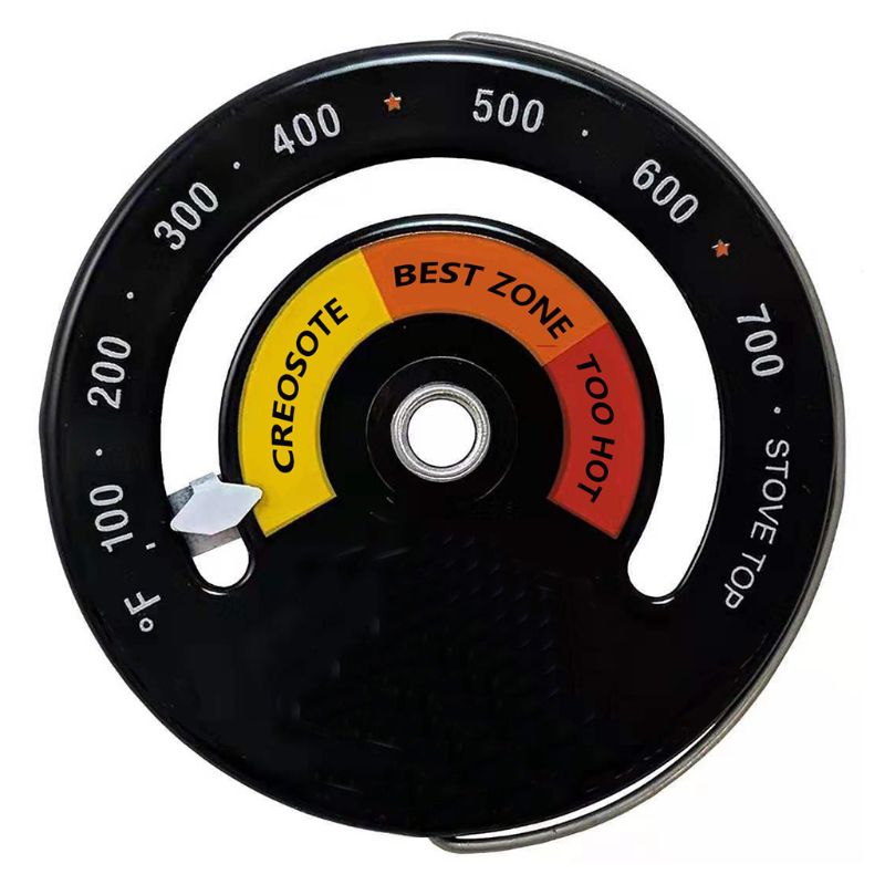 Magnetisk brændeovn termometer varmedrevet temperaturmåler til brændeovn m7da