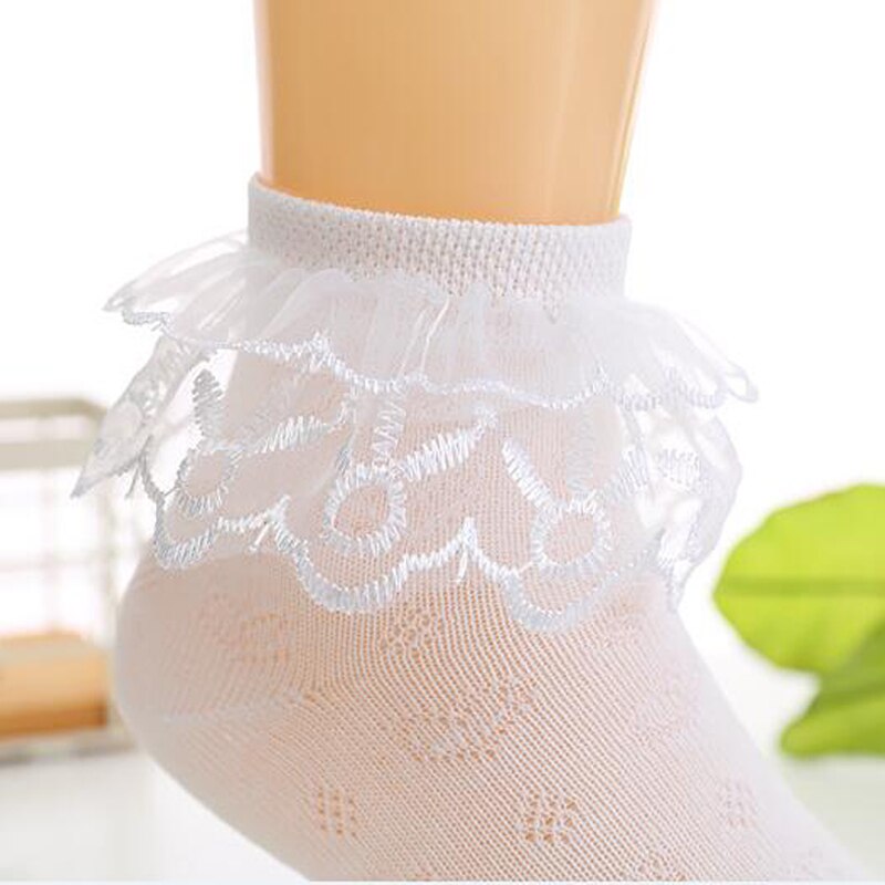 4 paar / lot lente zomer meisjes sokken kant mesh kindersokken 3-15 jaar kindersokken voor meisjes
