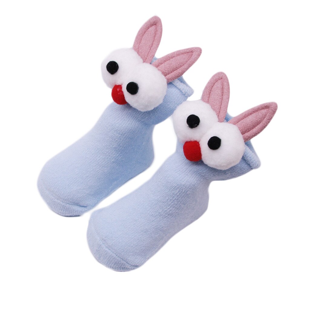 Calcetines de algodón antideslizantes con dibujos animados para bebés, calcetín para niños y niñas: BU