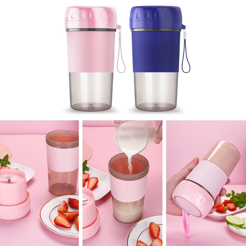 SKYMEN 300ml Tragbare USB Entsafter Tasse Elektrische Wiederaufladbare Frucht Mixer Schnell Rührgerät
