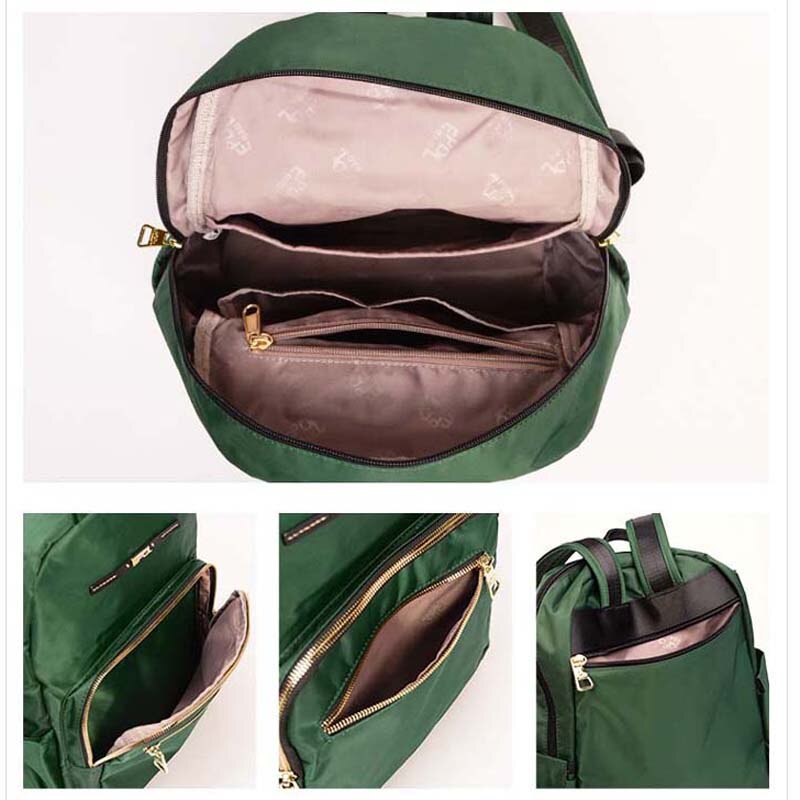 EPOL Women Backpack Waterproof Oxford Solid Multi-pocket Travel Zipper Mochila Feminina Sac A Dos School Bags