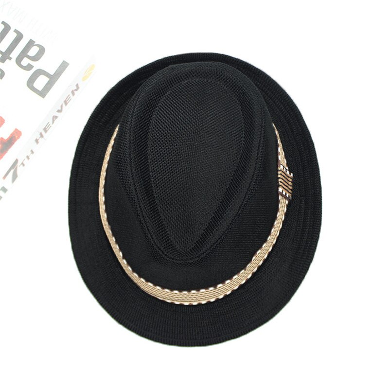 Children's top Hat Spring and Summer Casual Hat Outdoor Party Beauty Retro Gentleman Hat Sunscreen Cowboy Hat