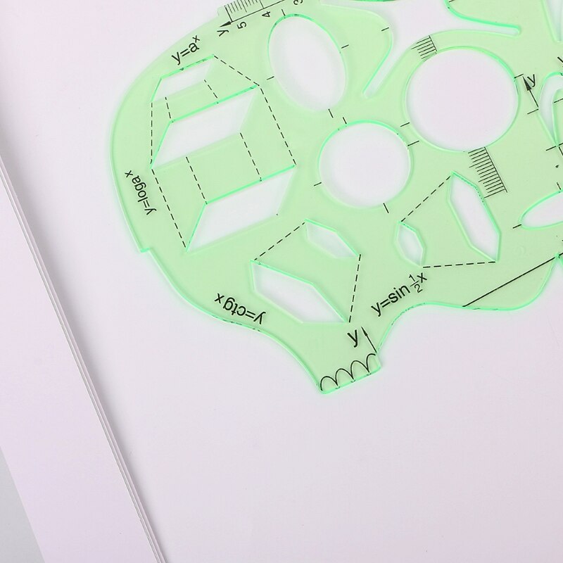 School Office Students Math Circle Measuring Drawing Template Ruler Stationery