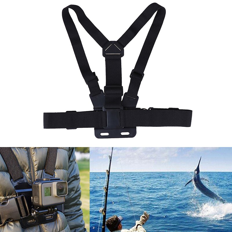 Verstelbare Borstband Body Strap Mount Harness Voor Hero 2 3 + Camera Camera Strap Borstband Riem Body Statief harness Mount