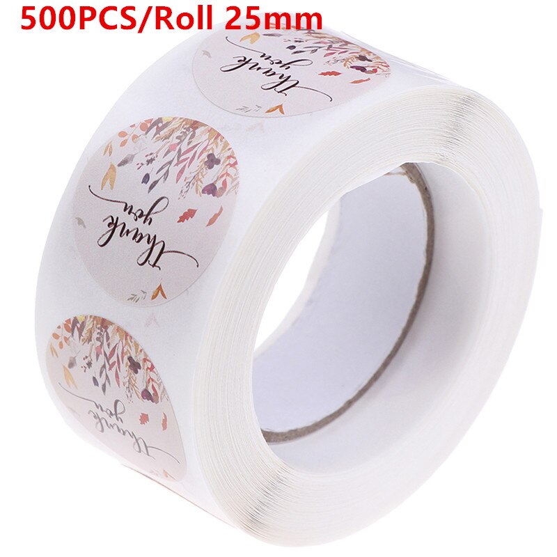 500pcs 1 inch Label Stickers Cute Circle Paper Thank You Seal labels For Your Order and Handmade Stationery Stickers: J