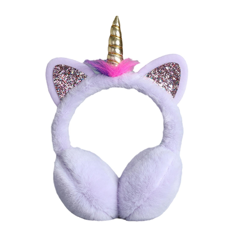 Winter Ear Muffs Kids Lovely Thicken Plush Unicorn Warmer Earmuffs Oreille Ear Cover Oorwarmers Dames: PP