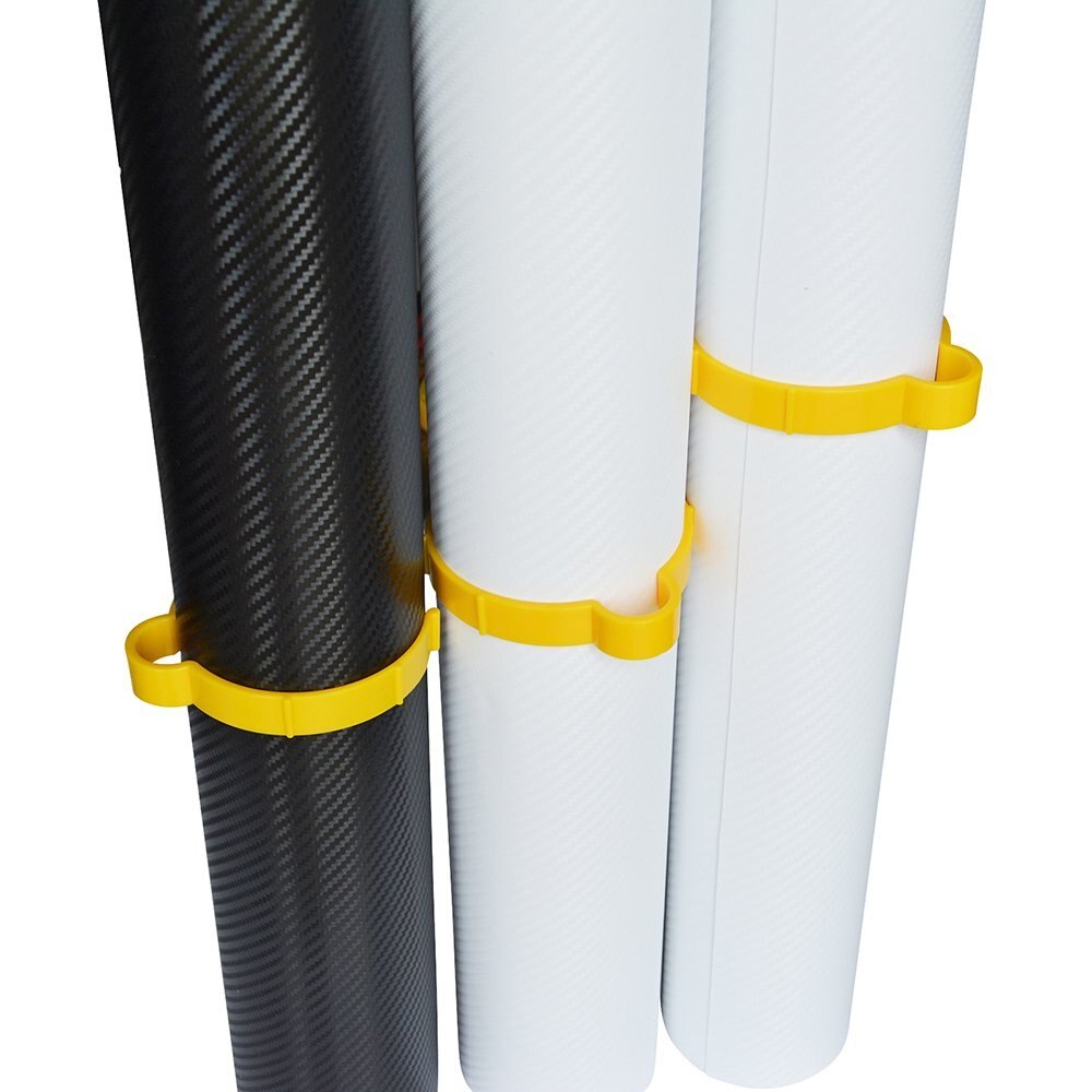 EHDIS 11cm PVC Vinyl Film Roll Clip Hoop Ring Car Sticker Vinyl Sheet Clip Fastener Roll Clamp Ring PVC 50 yard Rolls Ring Tool