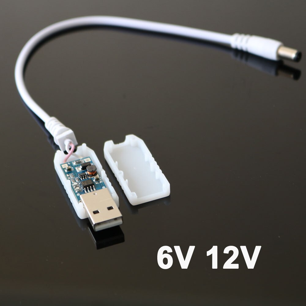 Dc 5V Naar Dc 6V 12V Voeding Boost Lijn Boost Module Usb Connector Converter Adapter Usb kabel Lood-Zuur Batterij Oplader
