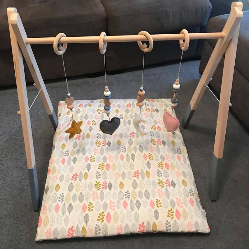 Nordic Stijl Baby Gym Speel Frame Nursery Zintuiglijke Ring-Pull Speelgoed Houten Baby Kind Kledingrek Kinderkamer Decoratie