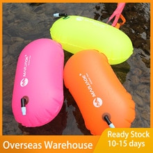 1pc PVC Swimming Buoy Safety Float Air Dry Bag Tow Float Swimming Inflatable Flotation Bag Tubular PooL