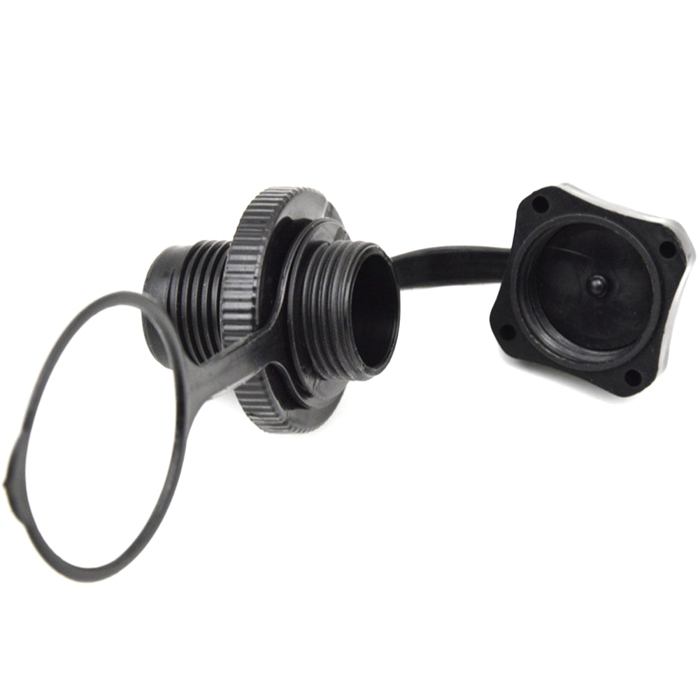 Duurzaam Plastic Veiligheid Air Ventiel Mondstuk Opblaasbare Boot One-Way Vervangende Klep Voor Rubber Kajak Roeiboot Accessoires: 1 Pack