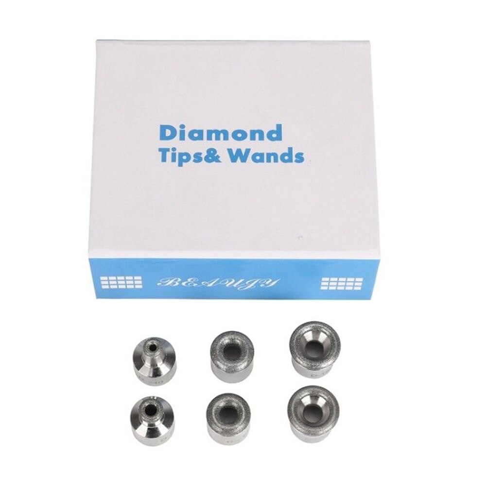 Diamond Microdermabrasion Tips 9 Tips 3 Wands Dermabrasion Tip For facial skin peeling blackhead remover face care salon beauty