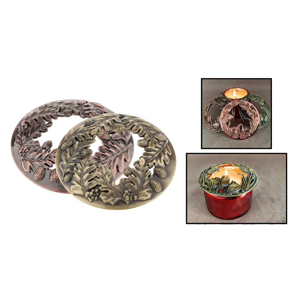Jar Candle Toppers Accessories Sleeves Countertop Candle Jar Lids Decorative