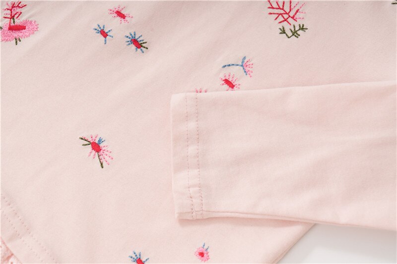 Miss haiwo merk lange mouwen herfst lente t-shirt voor baby's kinderen meisjes eenvoudige bloemenprint schattige t-shirts kleding