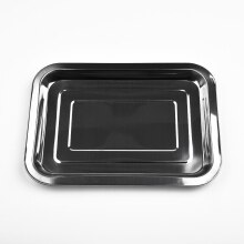 1 Pcs Stainless Steel Baking Pan Rectangular Baking Pan Non Stick French Fries Basket Baking Pan Toaster Oven Biscuit Baking Pan