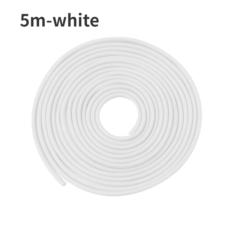 5m Adhesive Scratch Tools Car Door Edge Rubber Scratch Protector Strips Car Styling Mouldings Protection Side Doors Moldings: Dark Grey