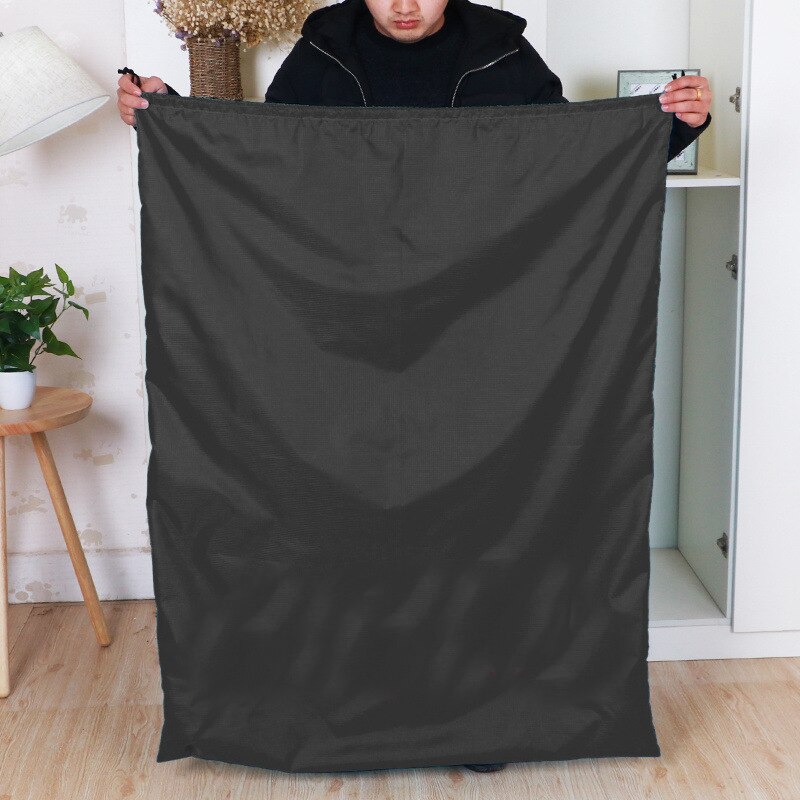 Heavy Duty Große Wäsche Taschen Kordelzug Reise Veranstalter Tasche Camp Hause College Wohnheim Reißfest Schmutzige Tuch Große Lagerung Taschen: 110x140CM / Black