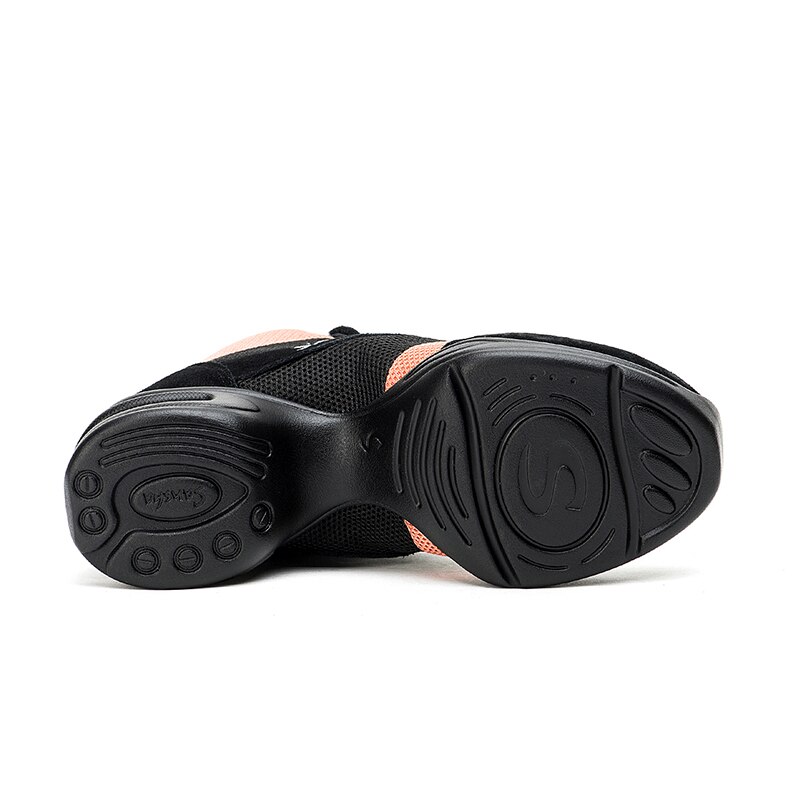 Sansha-zapatillas de baile transpirables de malla suela blanda, cómodas, para Salsa y Jazz, H135M