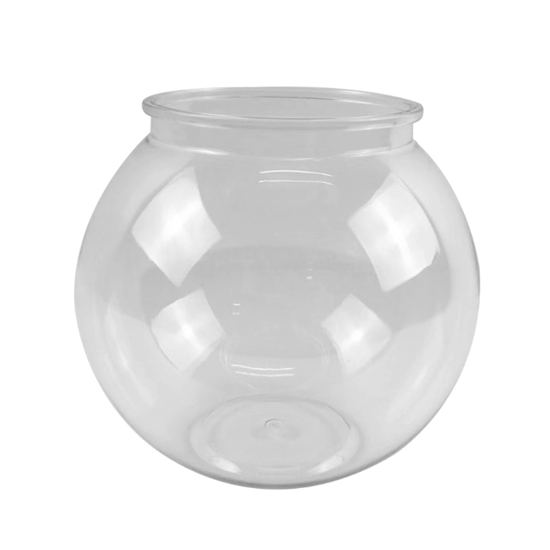 Kunststoff Runde Aquarium Unzerbrechlich Klar Schreibtisch Fisch Schalen für Kleine Fisch Mehrere Größe Vasen für Süssigkeit Ornament Halfter: B