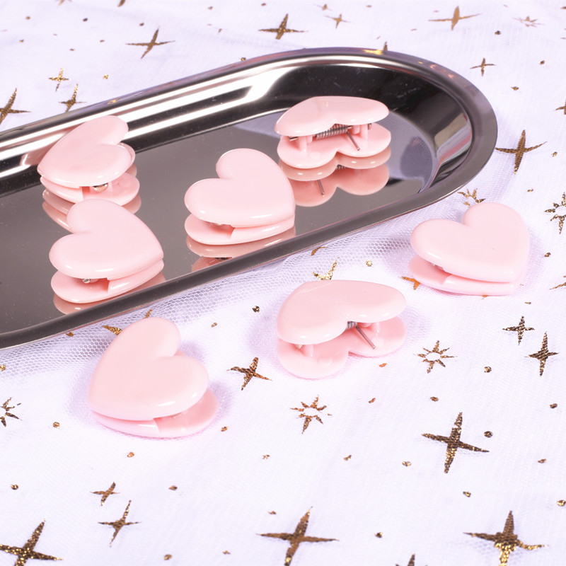 Pink Clip Heart-shaped Clips Postcard Photo Clamp Photography Decor DIY Shooting Background Props LED Lamp Softbox Accessories