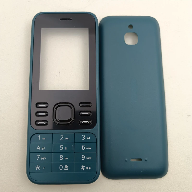 Voll gehäuse Gehäuse Front rahmen Batterie abdeckung Englisch Tastatur Ersatzteile für Nokia 6300 4g: Goldene