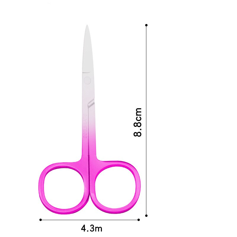 Grooming Scissors for Personal Care Facial Hair Removal and Ear Nose Eyebrow Trimming Stainless Steel Fine Straight Tip Scissors: SKU06
