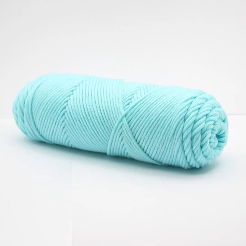 1pc Wolle Ball Acht-strang Schal Gewinde Milch Baumwolle Grob Wolle Liebhaber Baumwolle Wolle Ball Stock Nadel Gewinde schal Handschuhe zur Seite fahren: Himmel Blau