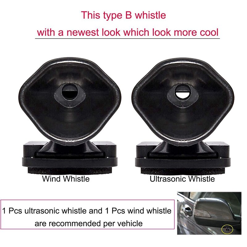 1 Set Black Deer Whistles Deer Warning Devices for Vehicle & 1Pcs ic Clip S5 R2 Car Wireless Charger