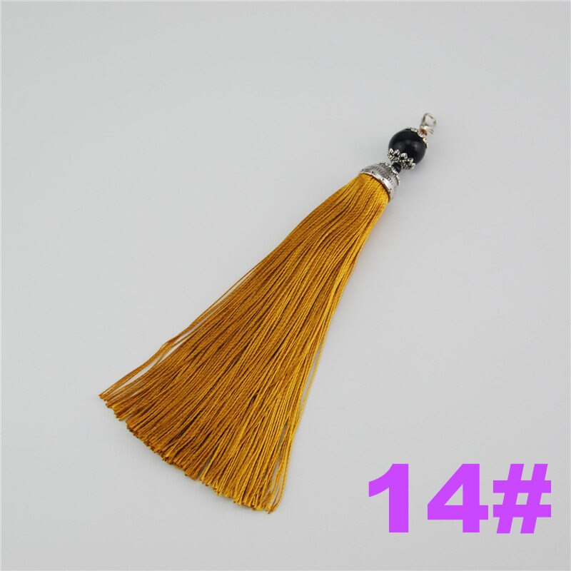 Rayon Bead Tassels 15cm 10pcs Handmade Supplies For Jewelry Findings DIY Curtain Embellish Accessories Fringe LS019: 14 gold