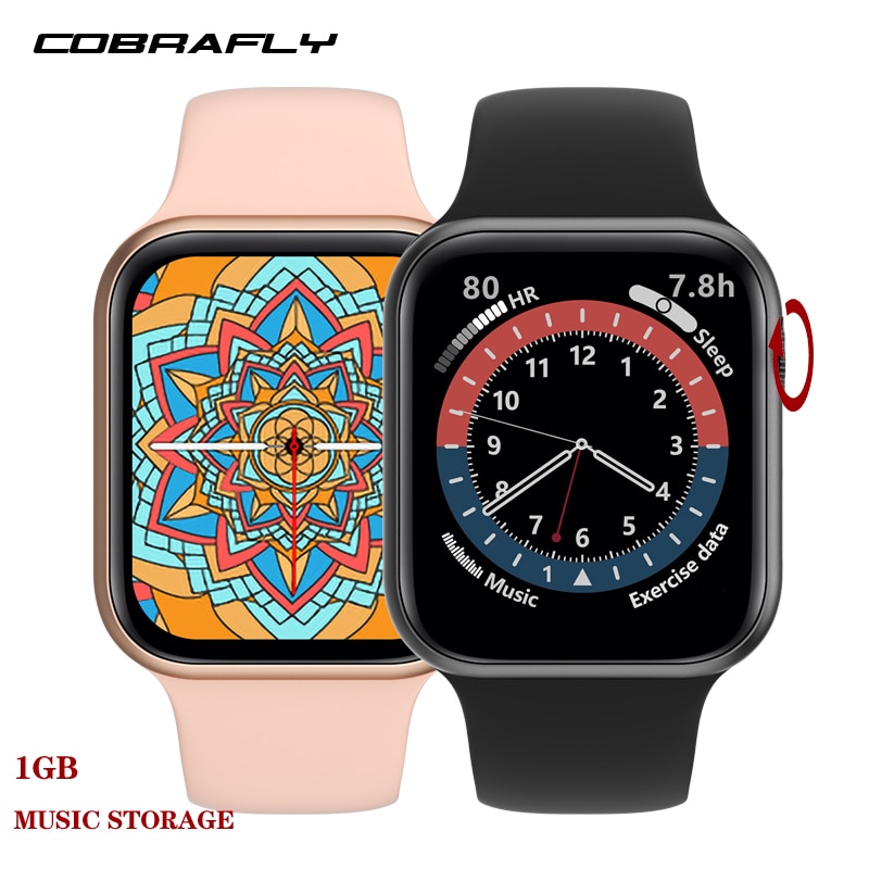 Cobrafly UP6 Smart Uhr Männer 1,75 zoll Bildschirm Bluetooth Anruf 1GB Speicher Musik Uhr 6 Wasserdichte Band PK Serie 6 IWO 13 W26