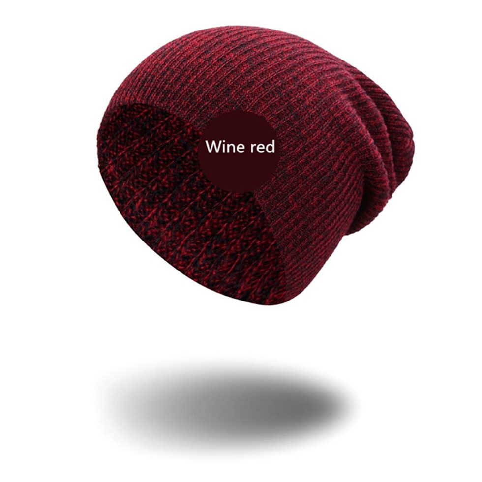 Gebreide hiphop hoed dames warme winter casual acryl casual gehaakte skimuts zachte losse gestreepte damesmuts herenmuts