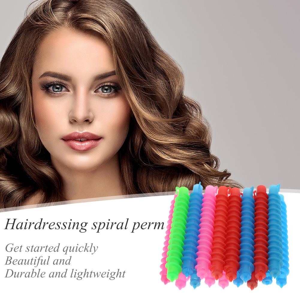 18/26/30/35Pcs Plastic Long Styling Barber Salon Tool Hairdressing Spiral Hair Perm Rod Hairdressing Curler Rollers Salon Tool