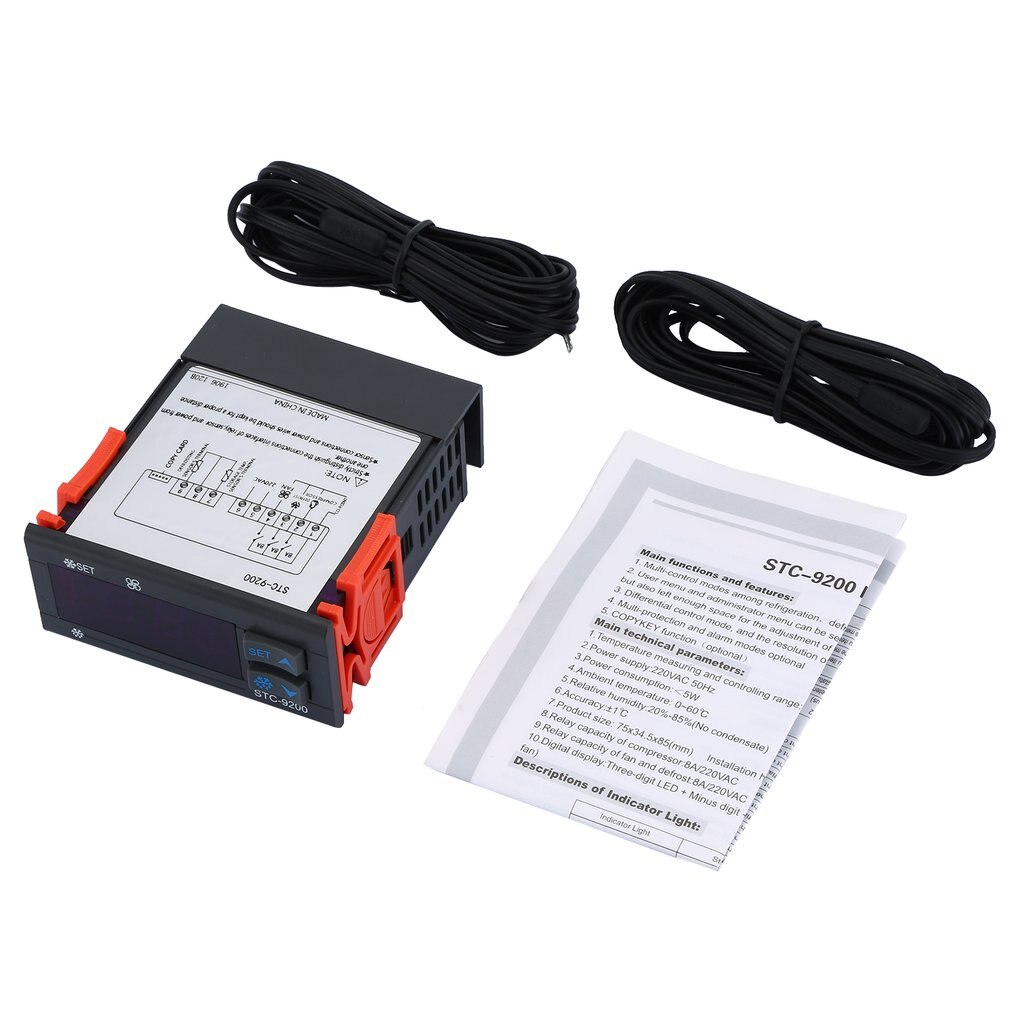 STC-1000 STC-9200 MC901 MC700 LED Digital Temperature Controller Thermostat Thermoregulator Incubator 12V 24V 48 96v 110V 220V