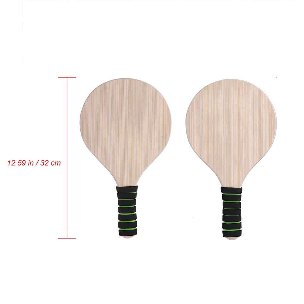 Paddle Ball Game Beach Tennis Pingpong Cricket Badminton Racket Paddles Set Indoor Outdoor Racquet Game (Random Handle Color)