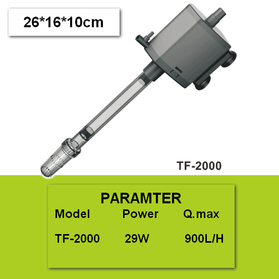 Atman 3 in 1 dompelpomp aquariumfilter aquariumfilterpomp aquarium aquarium dompelpomp: Tf 2000