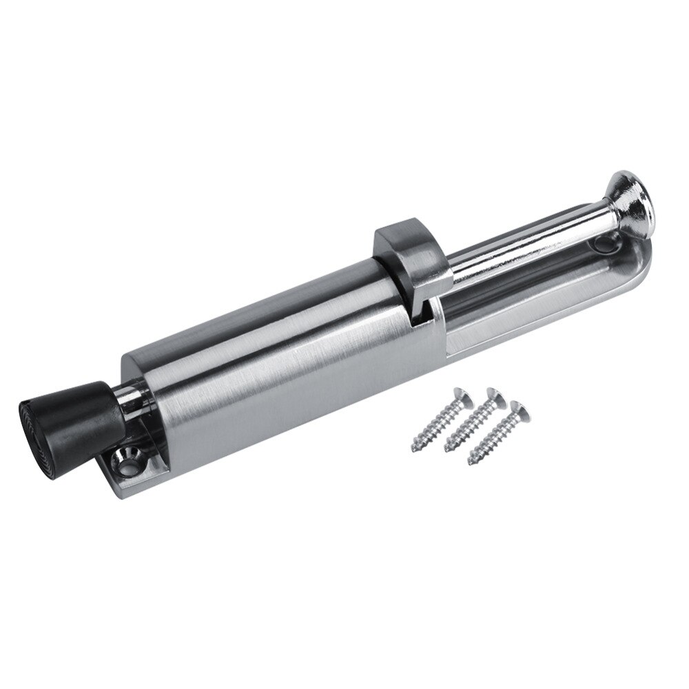 Floor Mounted Heavy Duty Holder 20cm Door Stopper Zinc Alloy Soft Rubber Foot Spring Loaded Easily Step-On Door Holders Catch