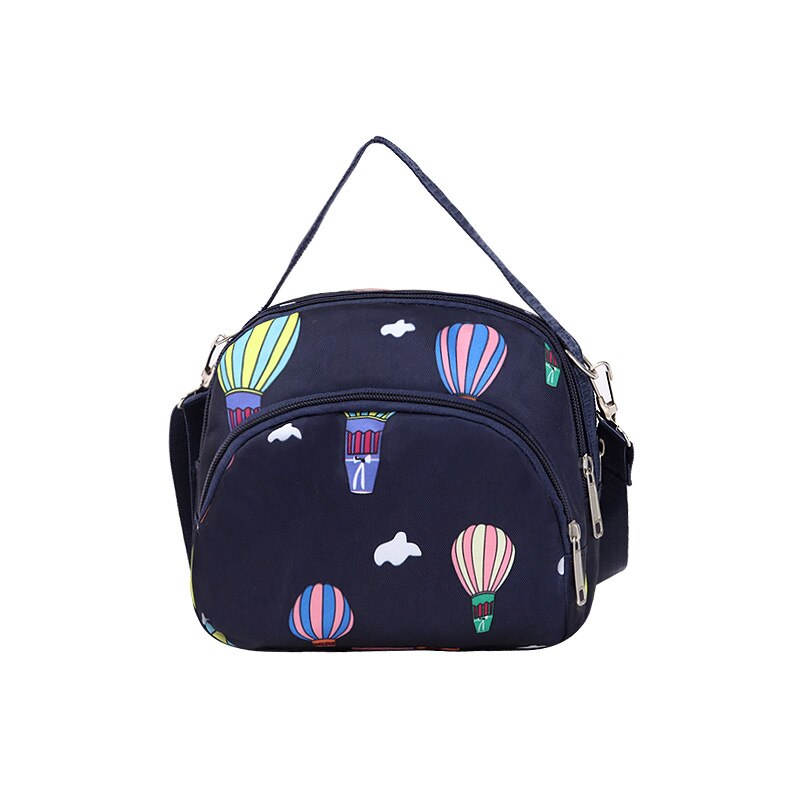 Vrouwen Canvas Tas, Casual Een Schouder Koreaanse Stijl Handtas, Cross-Body Bag: Hot air balloon