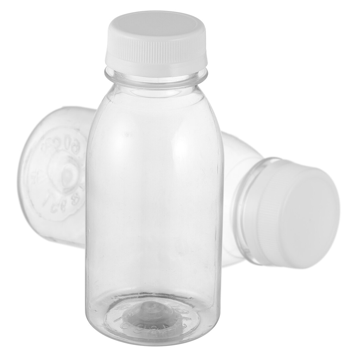 10Pcs Transparent Plastic Milk Storage Bottles Beverage Drinking Bottle Milk Beverage Drink Juice Container Empty Storage Bottle