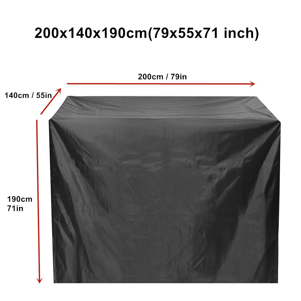 Waterproof Hammock Swing Cover Waterproof Dustproof Anti-UV Protective Cover for Patio Garden 3 Seat Swing Chair: 200x140x180cm