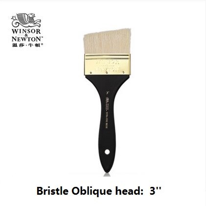 WINSOR&NEWTON Bristle Extra fine brush Oil and Acrylic painter artist special Paint Brush: Oblique head  3