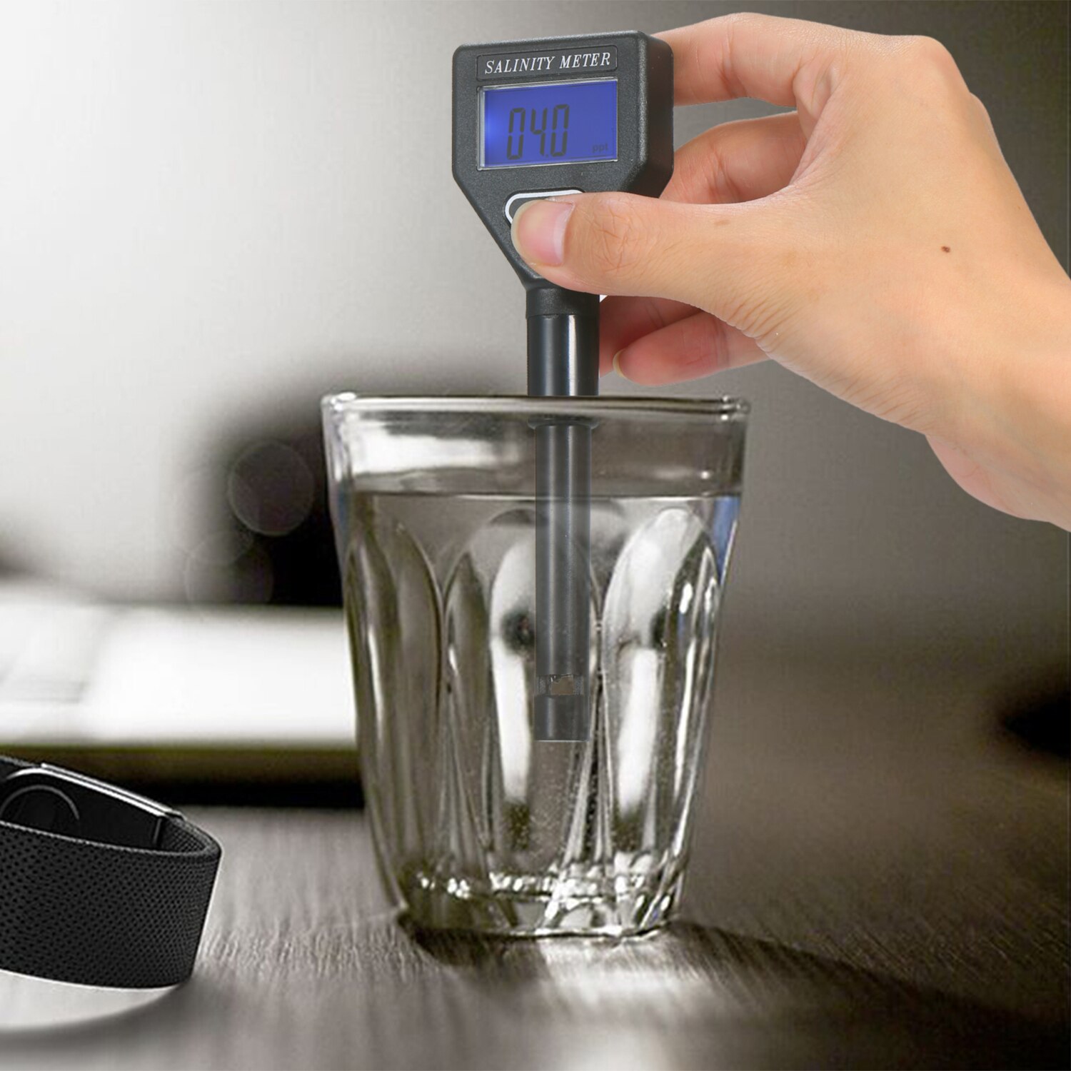 Zeewater Zoutgehalte Refractometer Draagbare Handheld Zoutgehalte Meter Atc Salinometer Aquarium Halometer Zout Gauge Zoutwater Tester