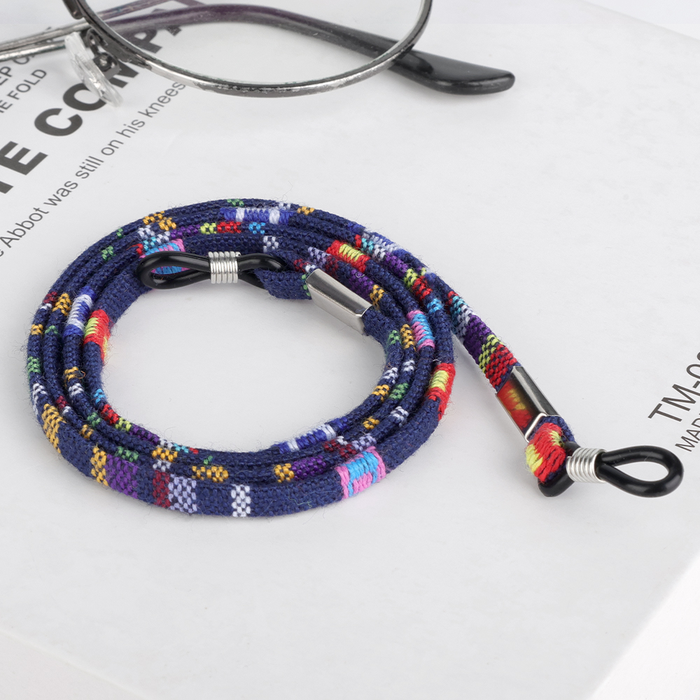 Bohemia Cotton Sunglasses Strap Eyeglass Chain Reading Glasses Chain String Holder Mask Neck Cord Eyewear Spectacles Necklaces: green