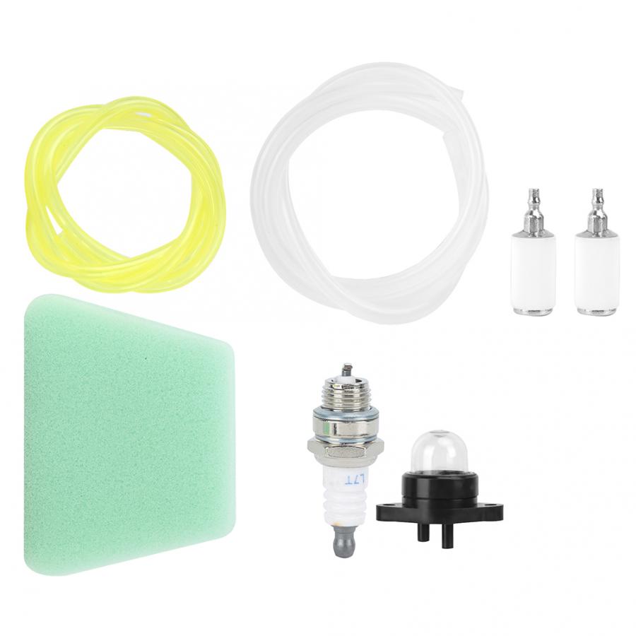 Air Fuel Filter Primer Bulb Fuel Line Spark Plug Kit Fit for Poulan Craftsman Chainsaw