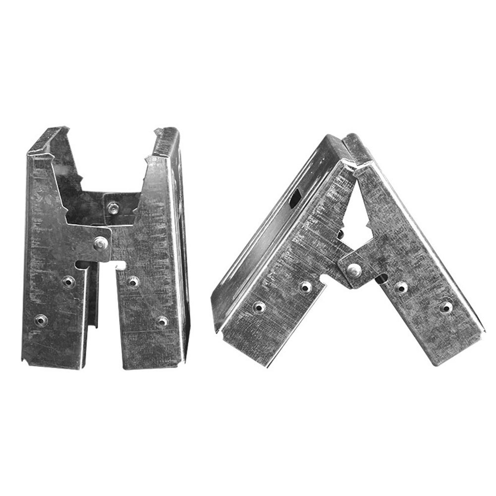 2pcs Riveted Clip Woodworking Supplies Multifunctional Useful Clamps Sawhorse Bracket Carpentry Fuller Tool Craft Steel Fixing