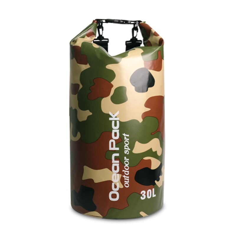 Sac à dos étanche pour Kayak, canoë, Rafting, sports de plein air, stockage sec, 5L/10L/15L/20L/30l: 30L Camouflage