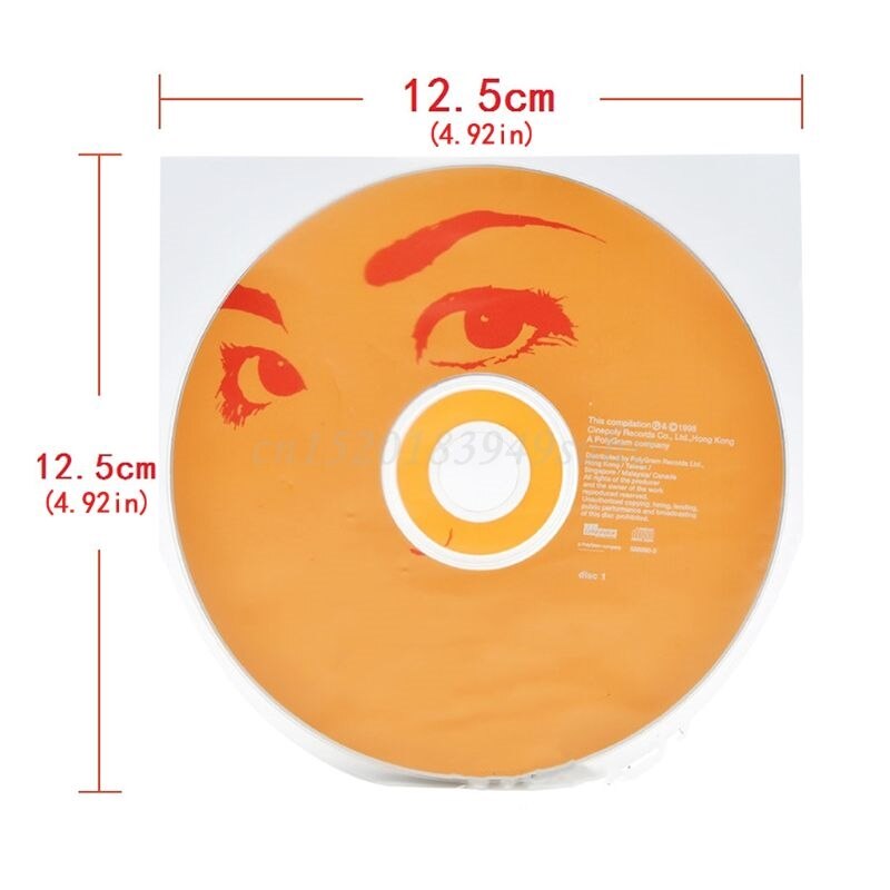 100Pcs/2Bag 7" Vinyl Record Protecter LP Record Protective Inner Bags Anti-Static Sleeves Inner Clear Cover Container: for 5 inch